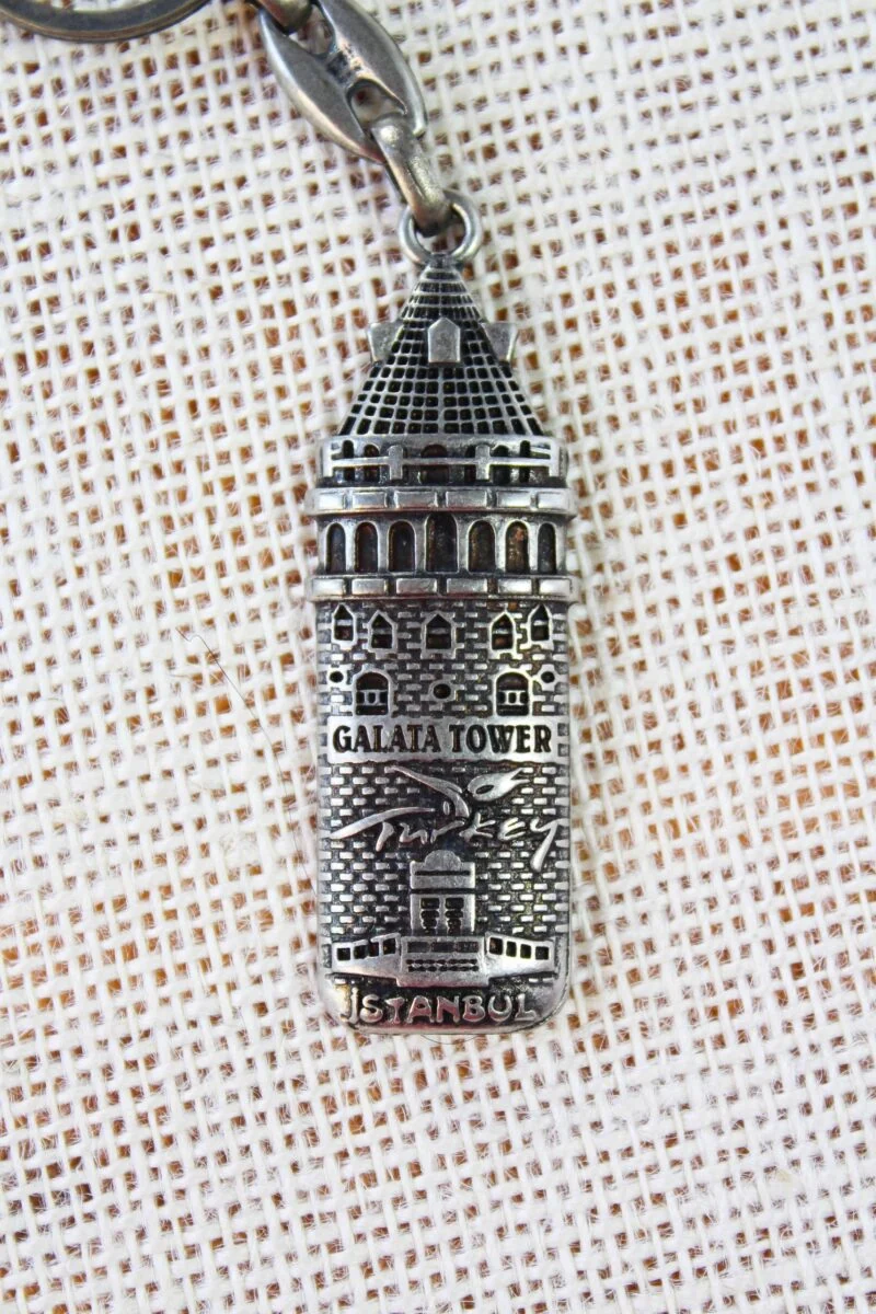 Galata Tower Metal Keychain Galata Tower Metal Keychain