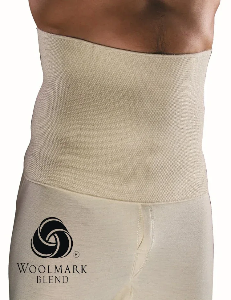 700%20-%20Waist%20Corset%20-%20700 Compression waist supporter for men, beige, abdominal and lower back support, breathable elastic fabric, high-quality wellness product from Turkey.