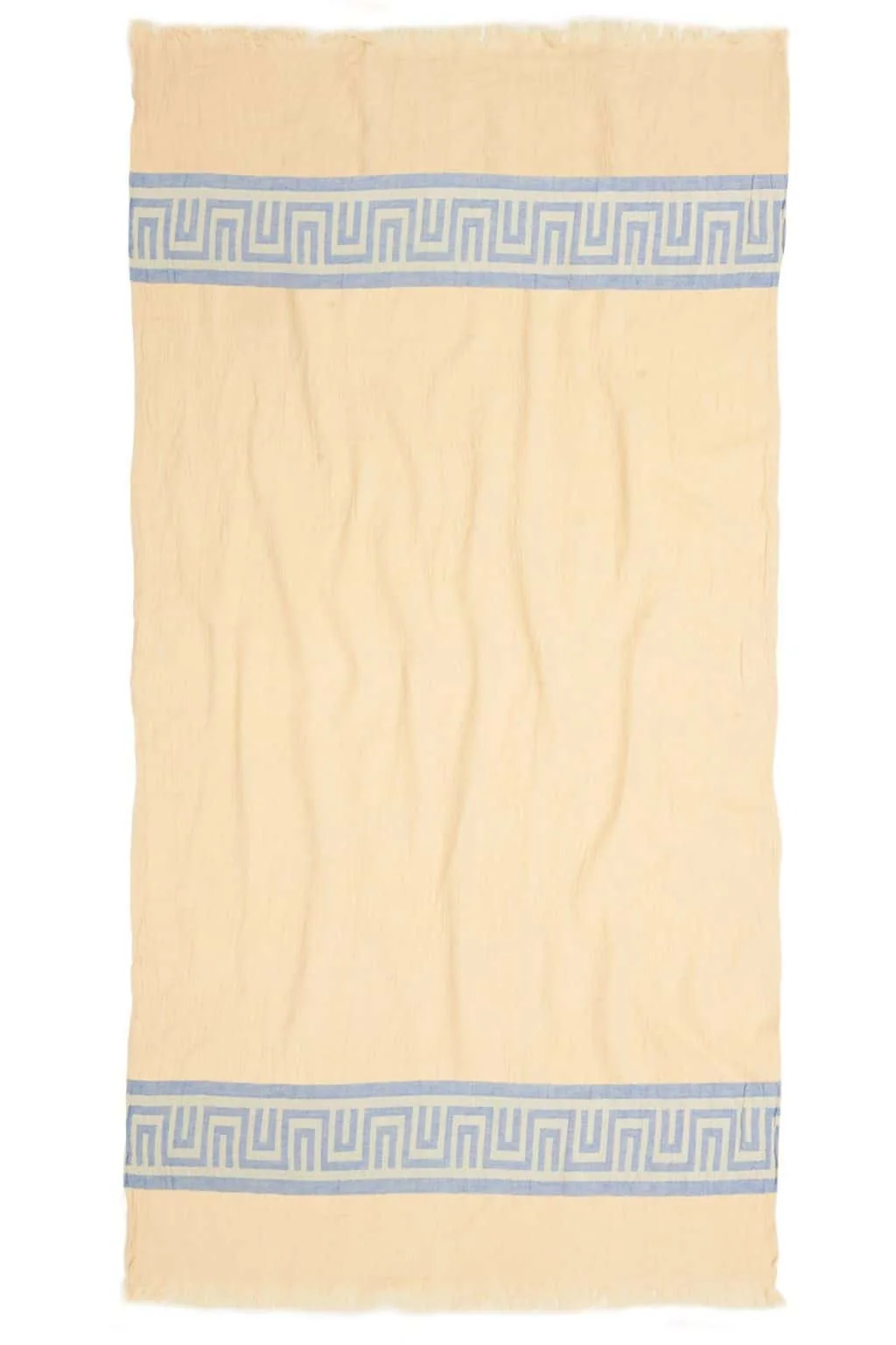 Ancient Greek Turkish Towel - Light Blue, 100% Organic Cotton, Handmade, Bath Towel, Peshtemal, Sauna Towel, Beach Towel