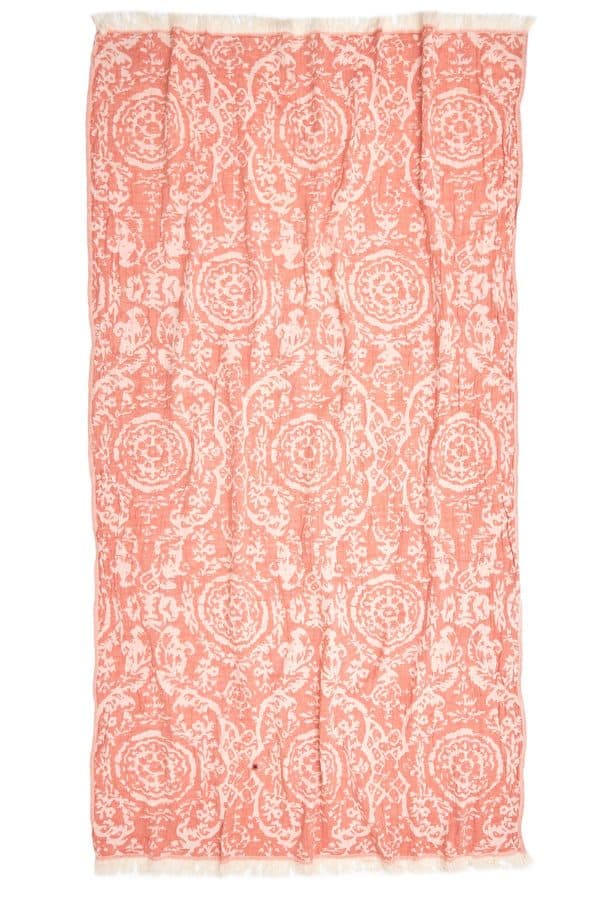 San Diego Turkish Towel - Orange, 100% Organic Cotton, Handmade, Bath ...