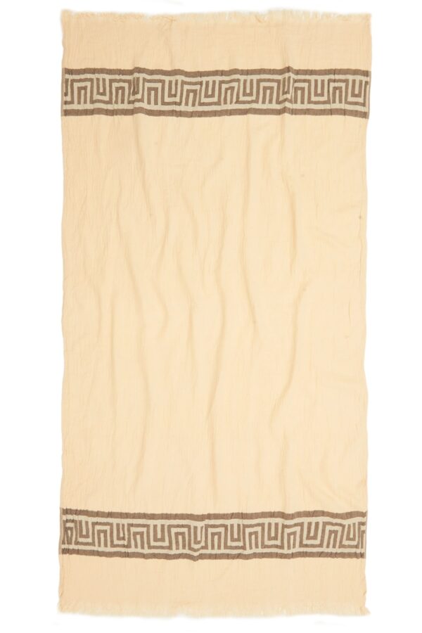 Ancient Turkish Towel - Brown, 100% Organic Cotton, Handmade, Bath Towel, Peshtemal, Sauna Towel, Beach Towel