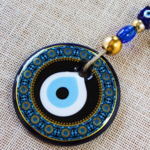 Blue Colour Painted Evil Eye Design