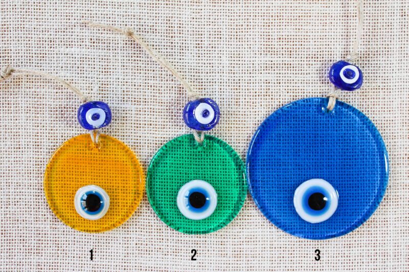 Colored Glass Evil Eyes