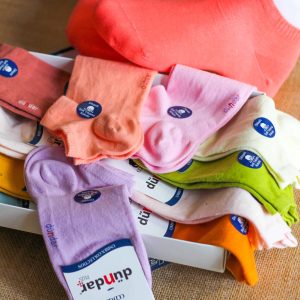Colorful 12 Pack Ankle Socks Women - Seamless - 100% Cotton - Premium Quality