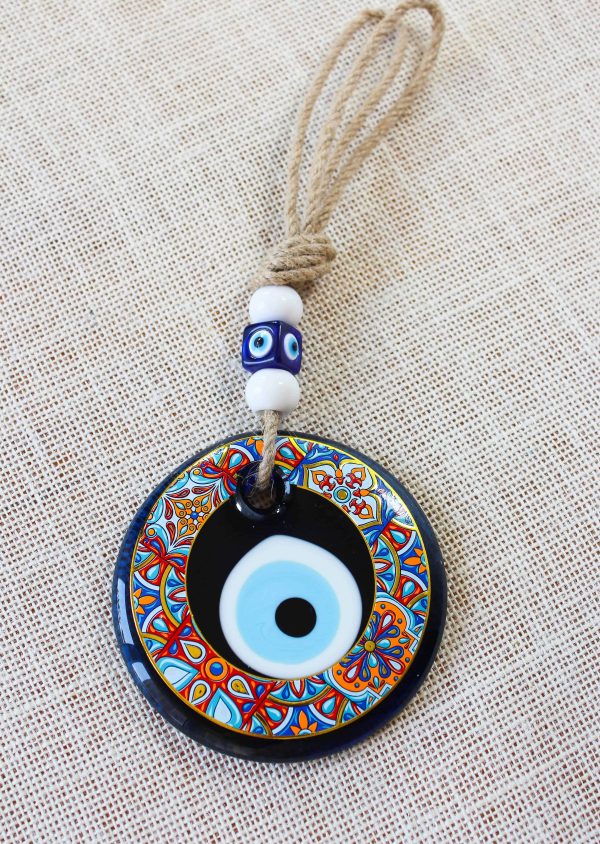 Colorful Painted Evil Eye Home Decor