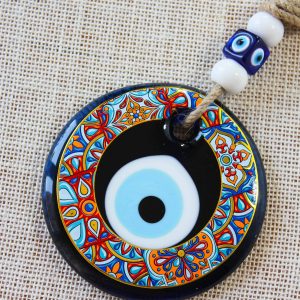 Colorful Painted Evil Eye Home Decor