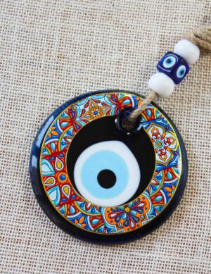Colorful Painted Evil Eye Home Decor