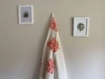 Coral Hand Printed Turkish Towel - Orange, 100% Organic Cotton, Handmade, Bath Towel, Peshtemal, Sauna Towel, Beach Towel
