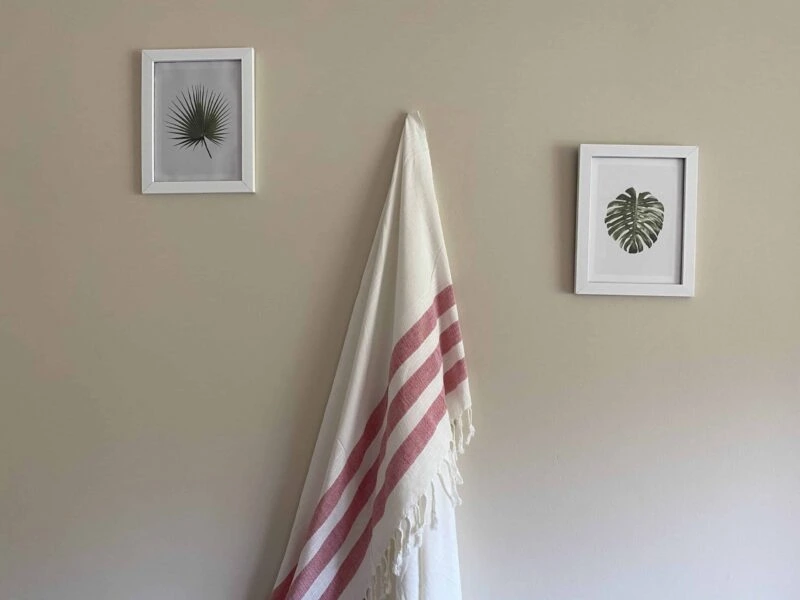 Dubai Turkish Towel - Red, Handmade, Bath Towel, Peshtemal, Sauna Towel, Beach Towel