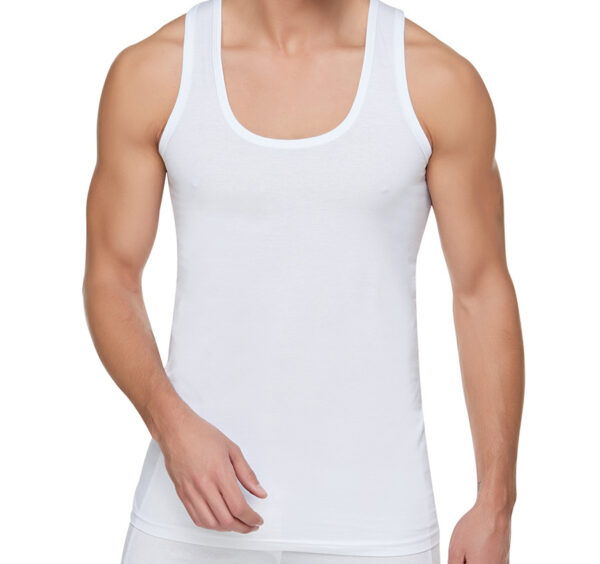 Men's Tank Undershirts 6 Pack - 100% Cotton