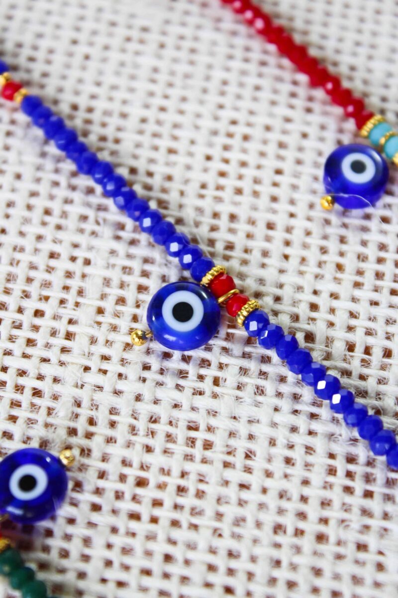 Evil Eye Bead Bracelet