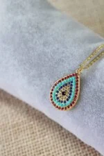 Evil Eye Water Drop Necklace
