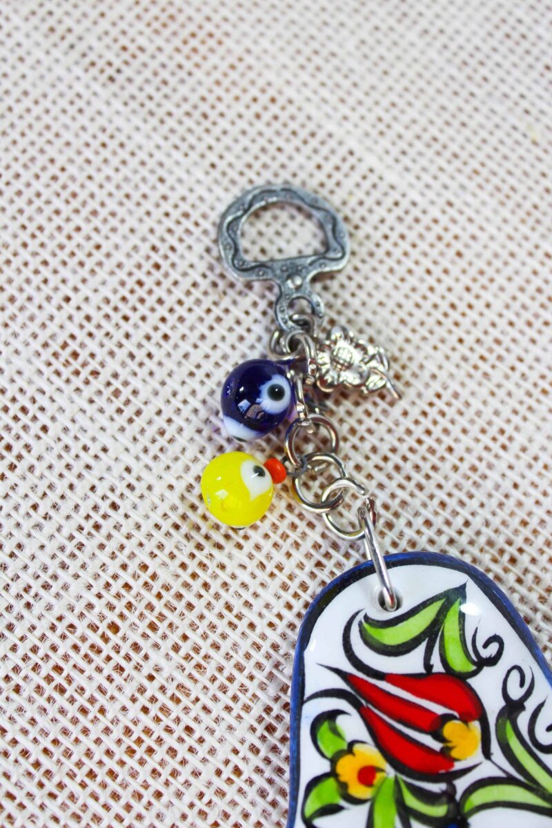 Evil Eye with Turkish Ceramic Hamsa Hand
