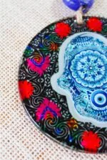 Hamsa Hand Evil Eye 3D Glass Wall Ornament