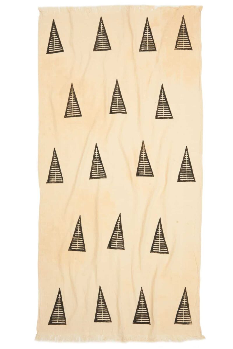 Hand Printed Pyramid Turkish Towel - Black, 100% Organic Cotton, Handmade, Bath Towel, Peshtemal, Sauna Towel, Beach Towel