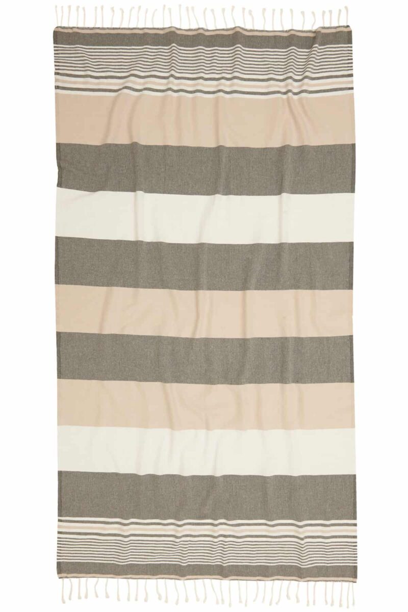 Hawaii Turkish Towel - Chocolate, 100% Organic Cotton, Handmade, Bath Towel, Peshtemal, Sauna Towel, Beach Towel
