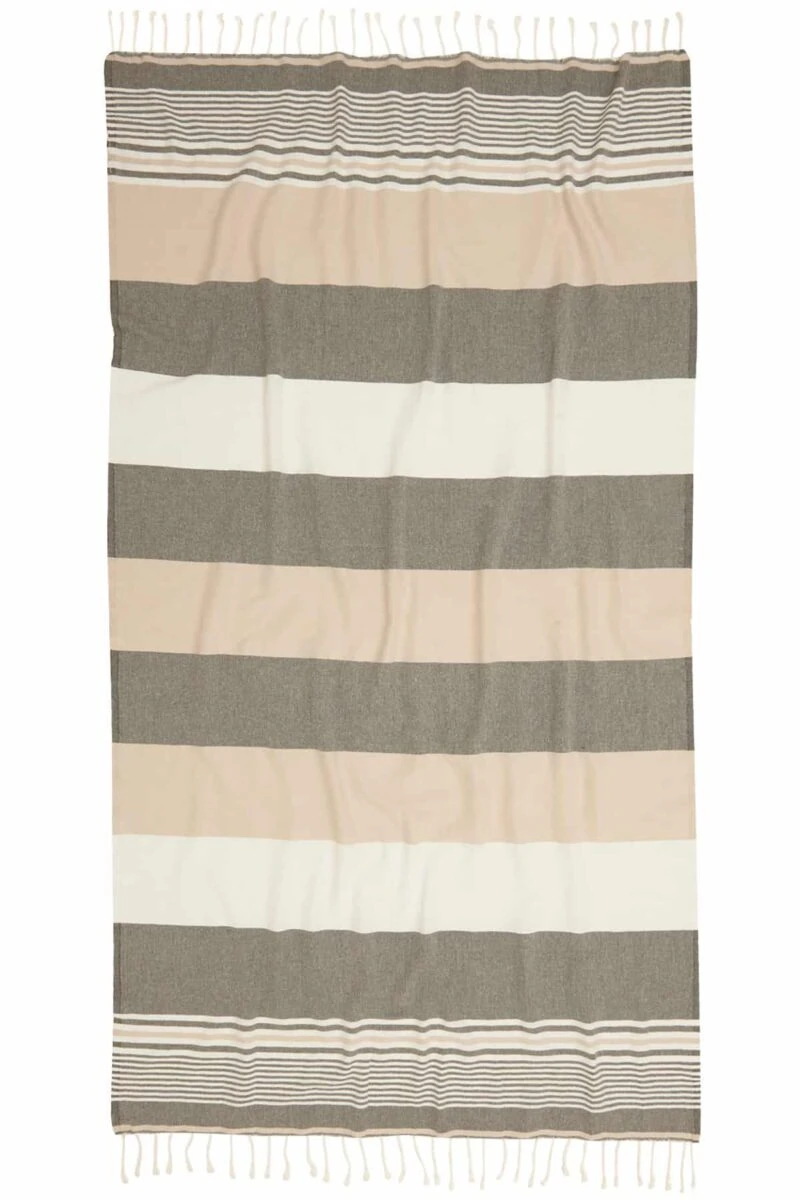 Hawaii Turkish Towel - Chocolate, 100% Organic Cotton, Handmade, Bath Towel, Peshtemal, Sauna Towel, Beach Towel