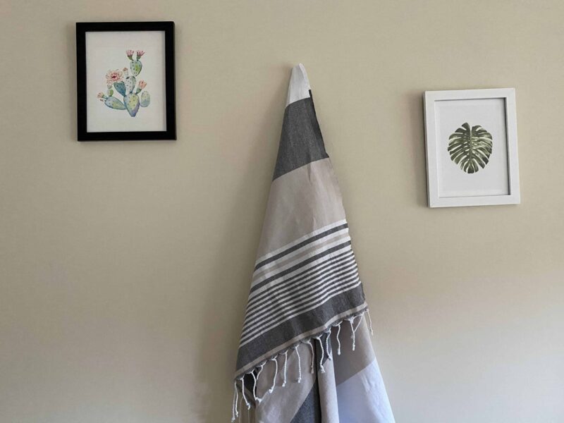 Hawaii Turkish Towel - Chocolate, 100% Organic Cotton, Handmade, Bath Towel, Peshtemal, Sauna Towel, Beach Towel