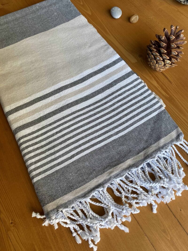 Hawaii Turkish Towel - Chocolate, 100% Organic Cotton, Handmade, Bath Towel, Peshtemal, Sauna Towel, Beach Towel