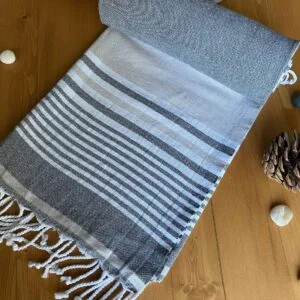 Hawaii Turkish Towel - Chocolate, 100% Organic Cotton, Handmade, Bath Towel, Peshtemal, Sauna Towel, Beach Towel