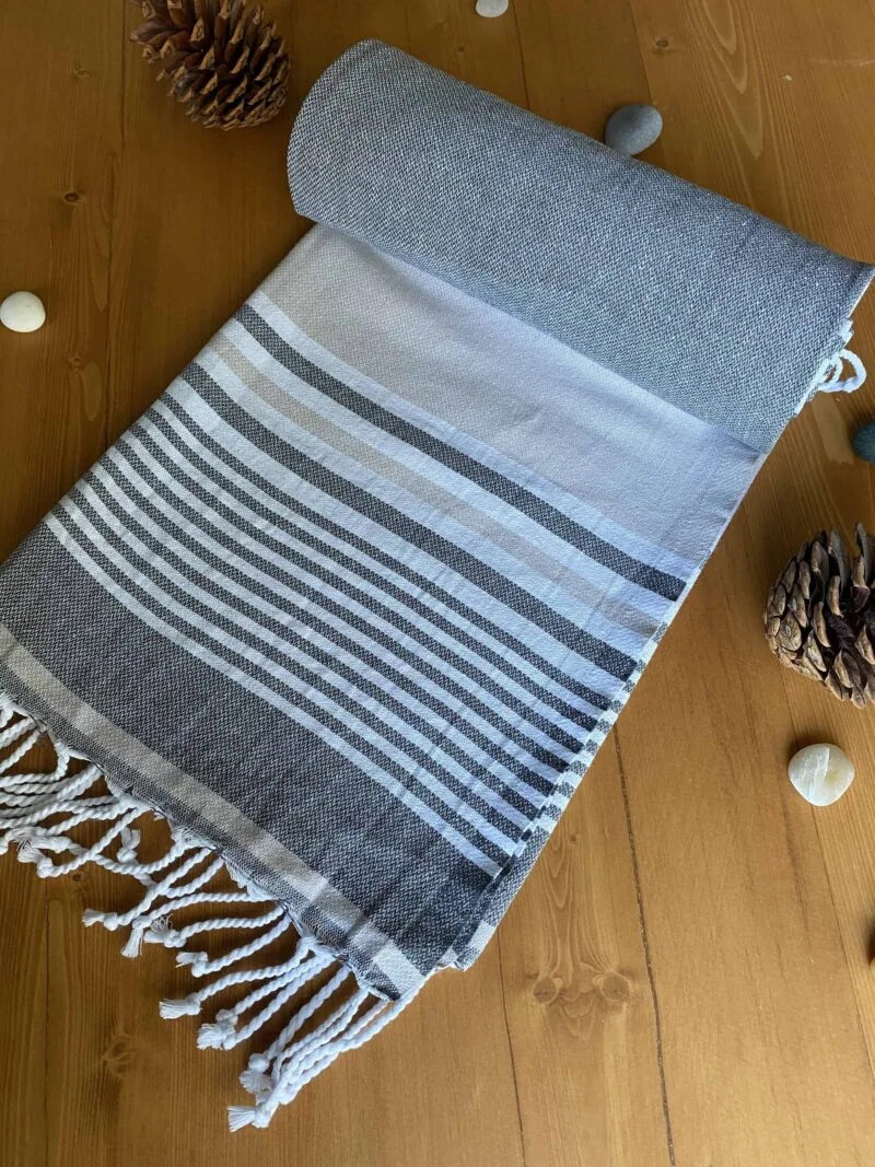 Hawaii Turkish Towel - Chocolate, 100% Organic Cotton, Handmade, Bath Towel, Peshtemal, Sauna Towel, Beach Towel