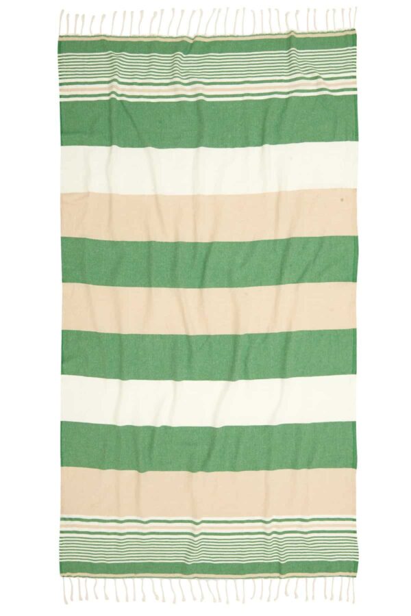 Hawaii Turkish Towel - Green, 100% Organic Cotton, Handmade, Bath Towel, Peshtemal, Sauna Towel, Beach Towel