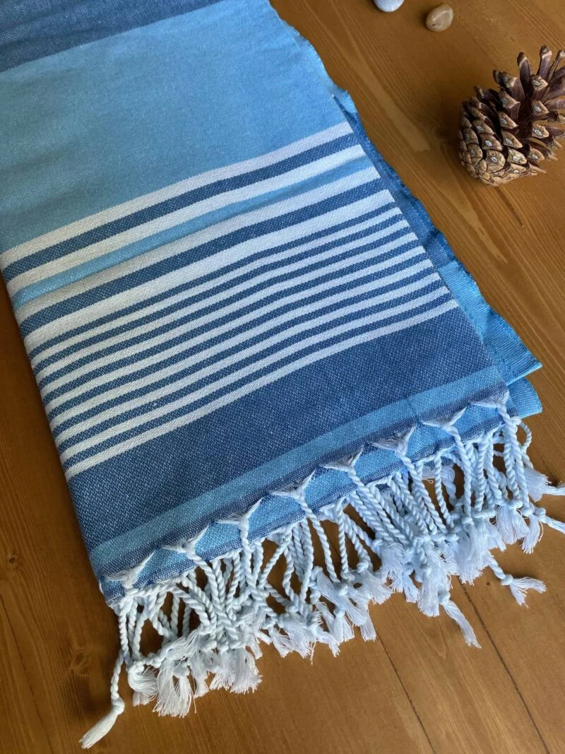 Hawaii Turkish Towel - Ocean, 100% Organic Cotton, Handmade, Bath Towel, Peshtemal, Sauna Towel, Beach Towel