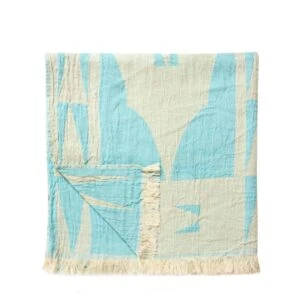 Hawaii Turkish Towel - Ocean, 100% Organic Cotton, Handmade, Bath Towel, Peshtemal, Sauna Towel, Beach Towel