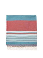 Hawaii Turkish Towel - Red, 100% Organic Cotton, Handmade, Bath Towel, Peshtemal, Sauna Towel, Beach Towel