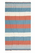 Hawaii Turkish Towel - Red, 100% Organic Cotton, Handmade, Bath Towel, Peshtemal, Sauna Towel, Beach Towel