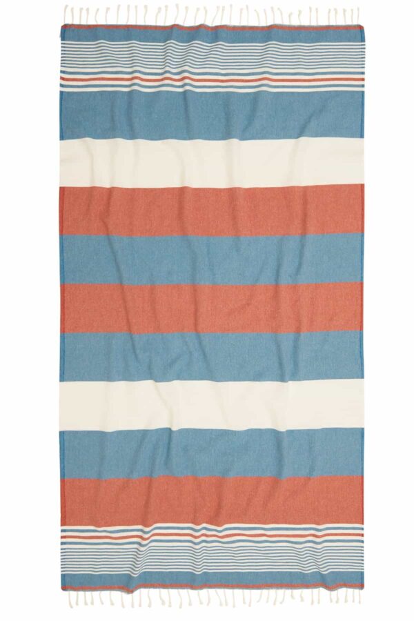 Hawaii Turkish Towel - Red, 100% Organic Cotton, Handmade, Bath Towel, Peshtemal, Sauna Towel, Beach Towel