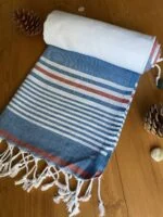 Hawaii Turkish Towel - Red, 100% Organic Cotton, Handmade, Bath Towel, Peshtemal, Sauna Towel, Beach Towel