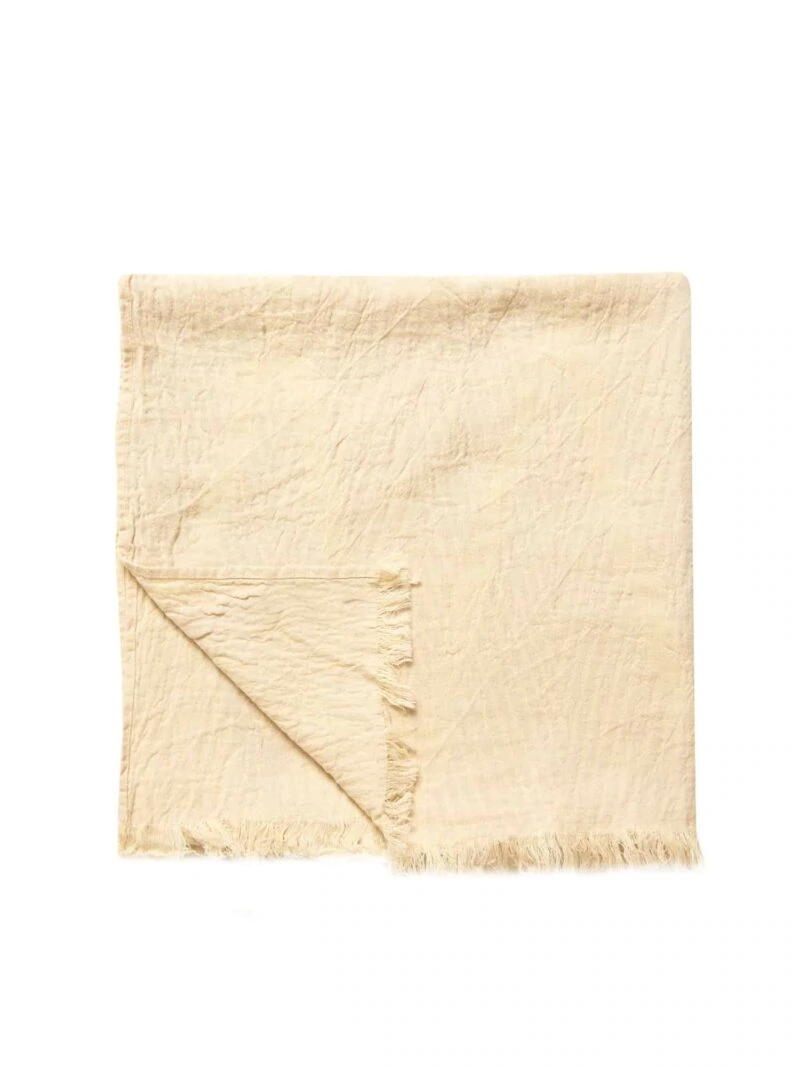 Helsinki Turkish Towel - Bisque, 100% Organic Cotton, Handmade, Bath Towel, Peshtemal, Sauna Towel, Beach Towel