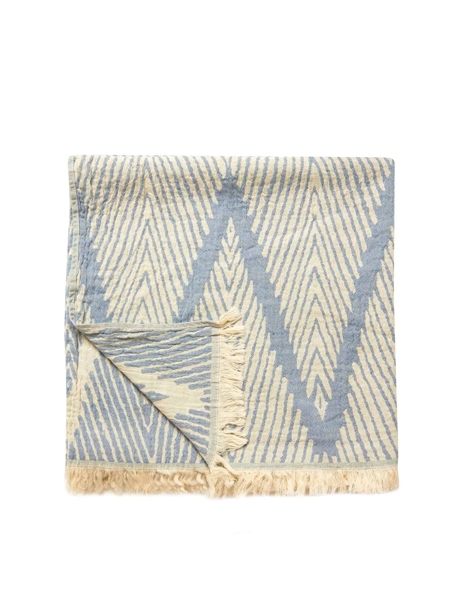Helsinki Turkish Towel - Dutch Blue, 100% Organic Cotton, Handmade ...