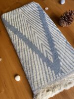 Helsinki Turkish Towel - Dutch Blue, 100% Organic Cotton, Handmade, Bath Towel, Peshtemal, Sauna Towel, Beach Towel