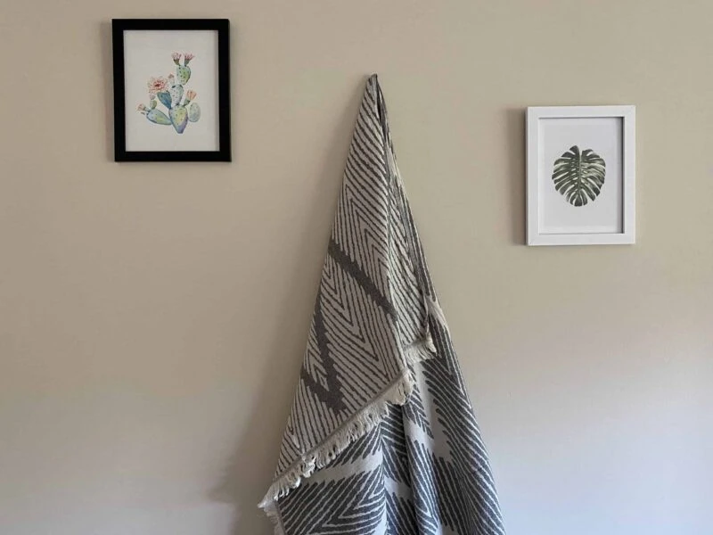 Helsinki Turkish Towel - Moonless Night, 100% Organic Cotton, Handmade, Bath Towel, Peshtemal, Sauna Towel, Beach Towel