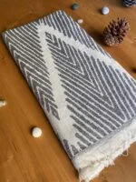 Helsinki Turkish Towel - Moonless Night, 100% Organic Cotton, Handmade, Bath Towel, Peshtemal, Sauna Towel, Beach Towel