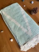 Helsinki Turkish Towel - Ocean, 100% Organic Cotton, Handmade, Bath Towel, Peshtemal, Sauna Towel, Beach Towel