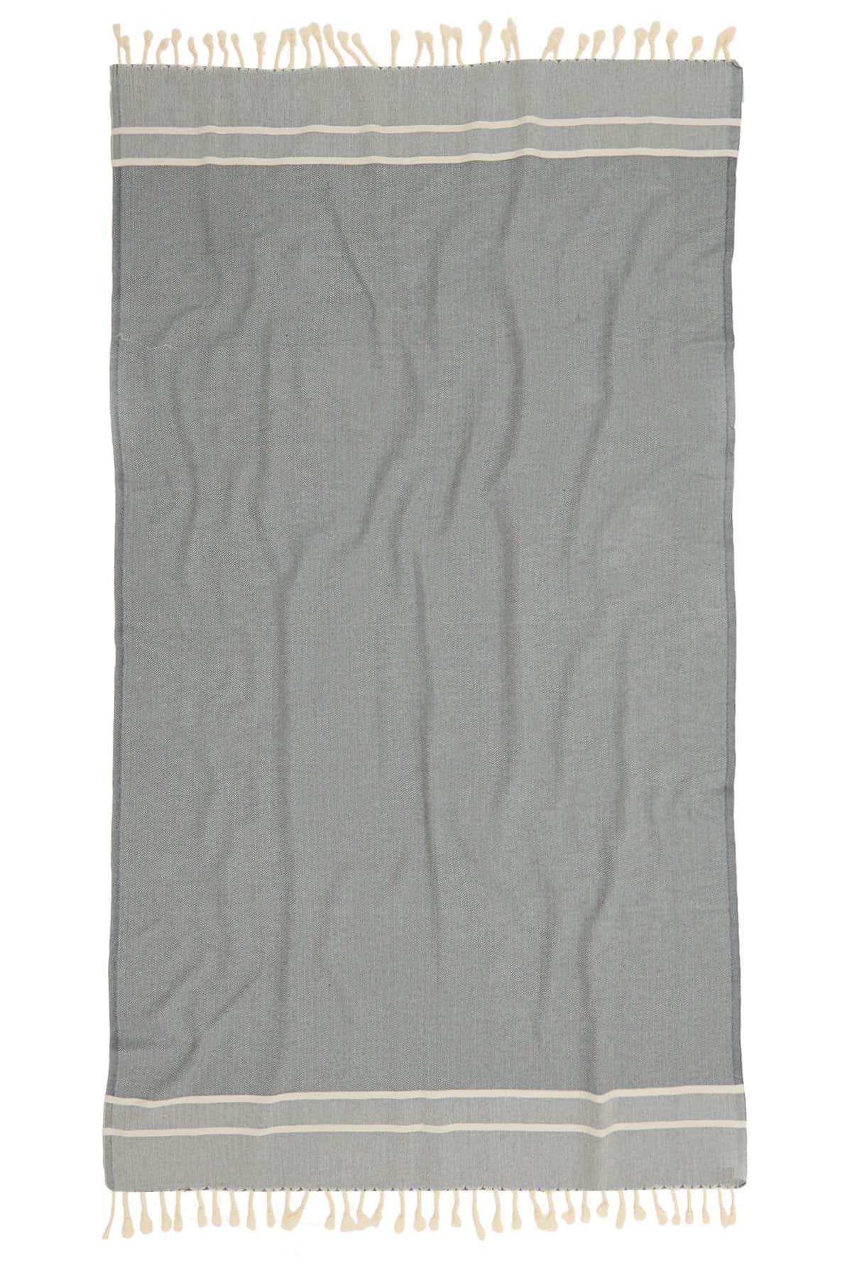 Ibiza Turkish Towel - Navy Blue, 100% Organic Cotton, Handmade, Bath ...