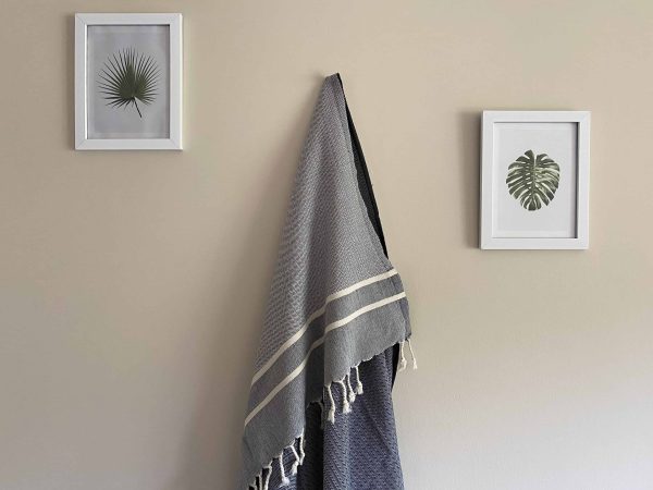 Ibiza Turkish Towel - Blue, 100% Organic Cotton, Handmade, Bath Towel, Peshtemal, Sauna Towel, Beach Towel