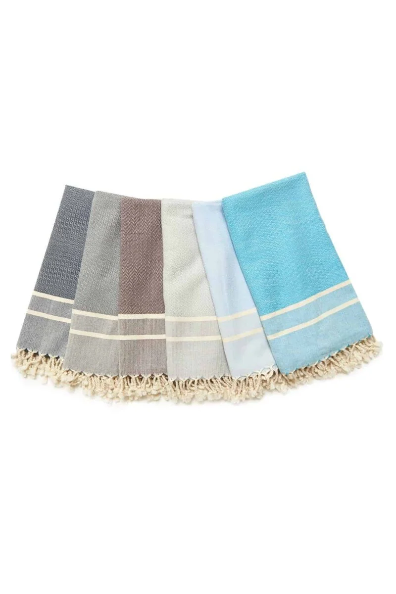 Ibiza Turkish Towel - Drizzle, 100% Organic Cotton, Handmade, Bath Towel, Peshtemal, Sauna Towel, Beach Towel