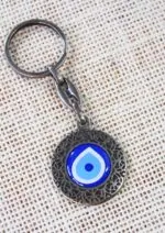Metal Evil Eye Keychain