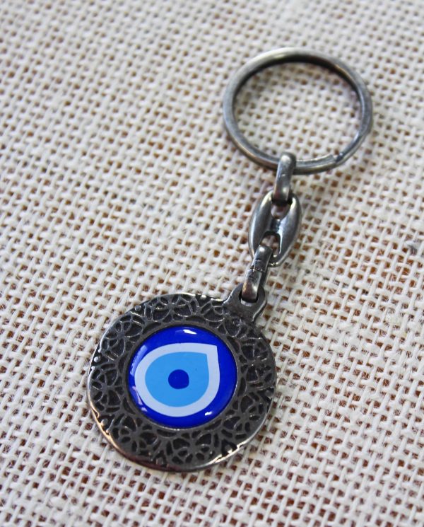 Metal Evil Eye Keychain