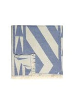 Monaco Turkish Towel - Blue, 100% Organic Cotton, Handmade, Bath Towel, Peshtemal, Sauna Towel, Beach Towel