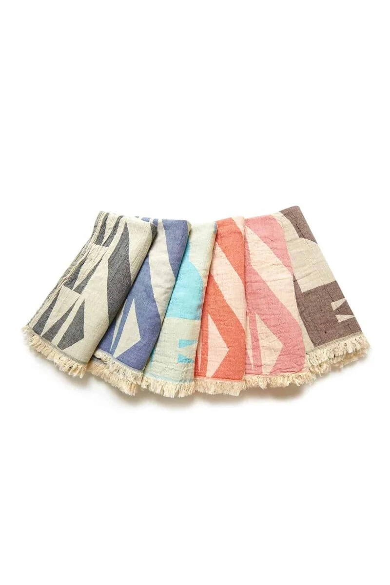 Monaco Turkish Towel - Brown, 100% Organic Cotton, Handmade, Bath Towel, Peshtemal, Sauna Towel, Beach Towel