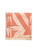 Monaco Turkish Towel - Orange, 100% Organic Cotton, Handmade, Bath Towel, Peshtemal, Sauna Towel, Beach Towel