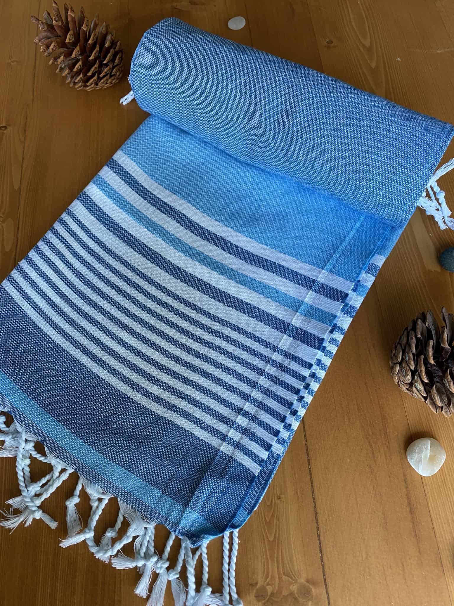 Hawaii Turkish Towel Ocean, 100 Organic Cotton, Handmade, Bath Towel