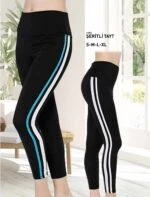 Premium Quality High Waist Side Stripe Legging