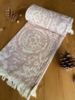 San Diego Turkish Towel - Pink, 100% Organic Cotton, Handmade, Bath Towel, Peshtemal, Sauna Towel, Beach Towel