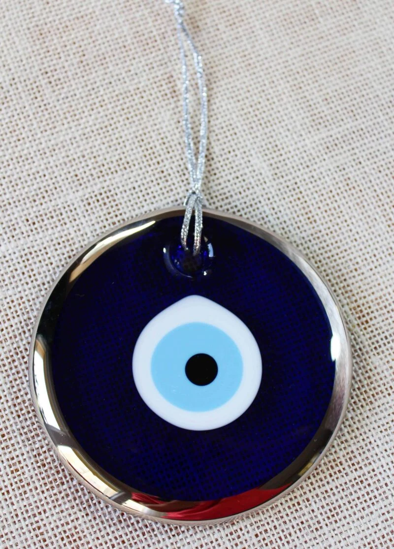 Silver Trim Traditional Evil Eye